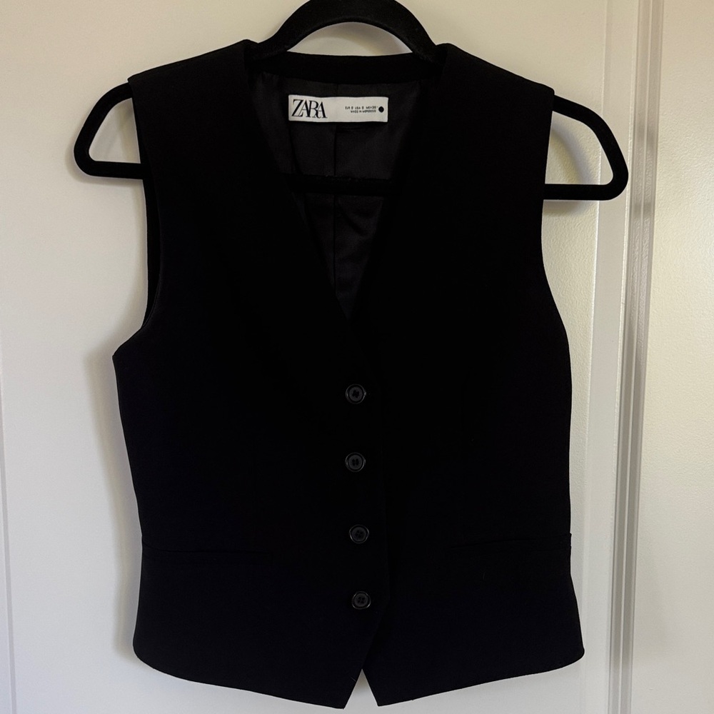 Zara Classic Black Vest